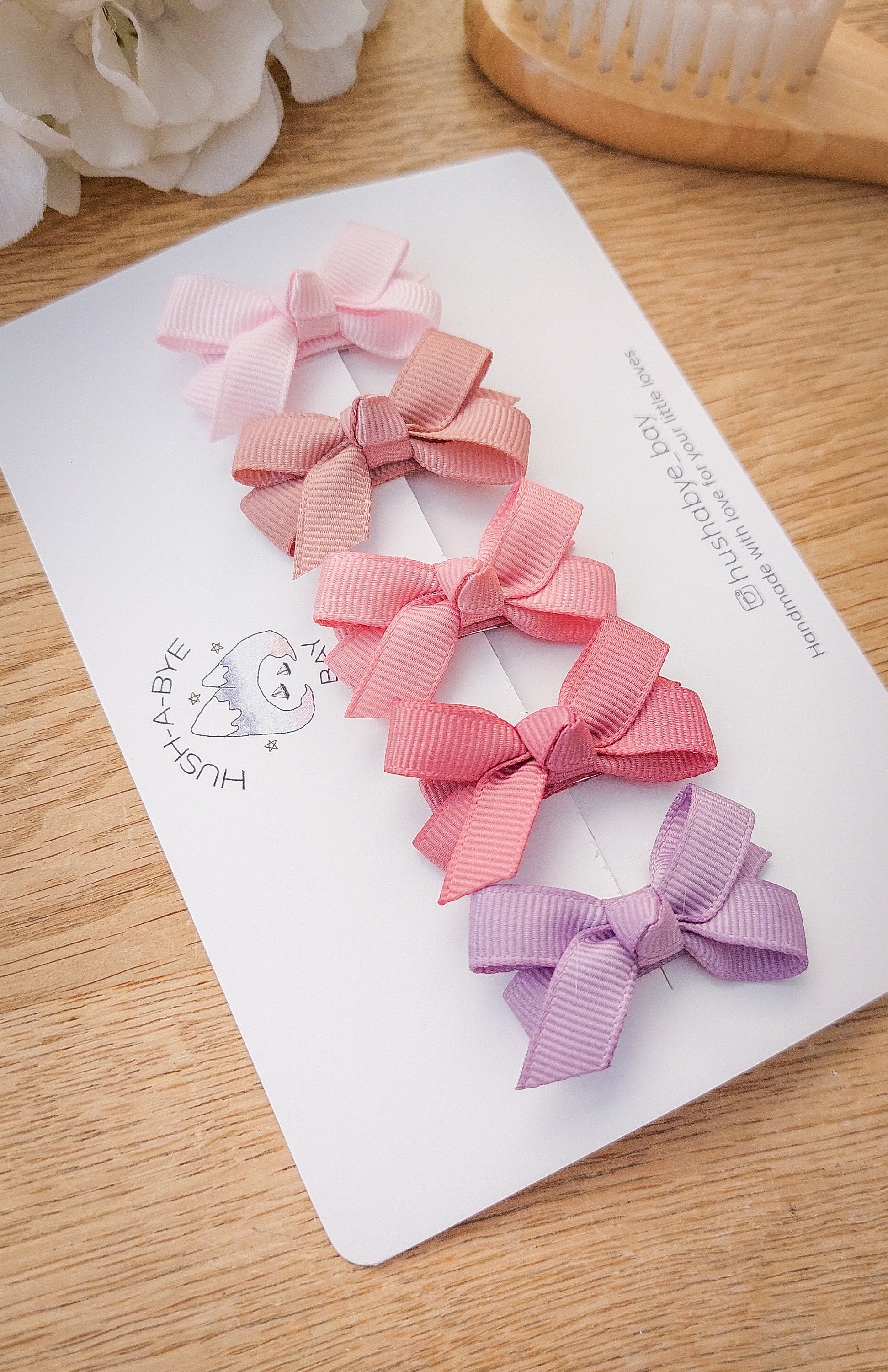 Baby Bows, Baby Hair Clips, Bow Snap Clips, Baby Fringe Clips, First Hair Bows, Toddler Hair Clips, Gentle Hair Clips, Mini Baby Bows