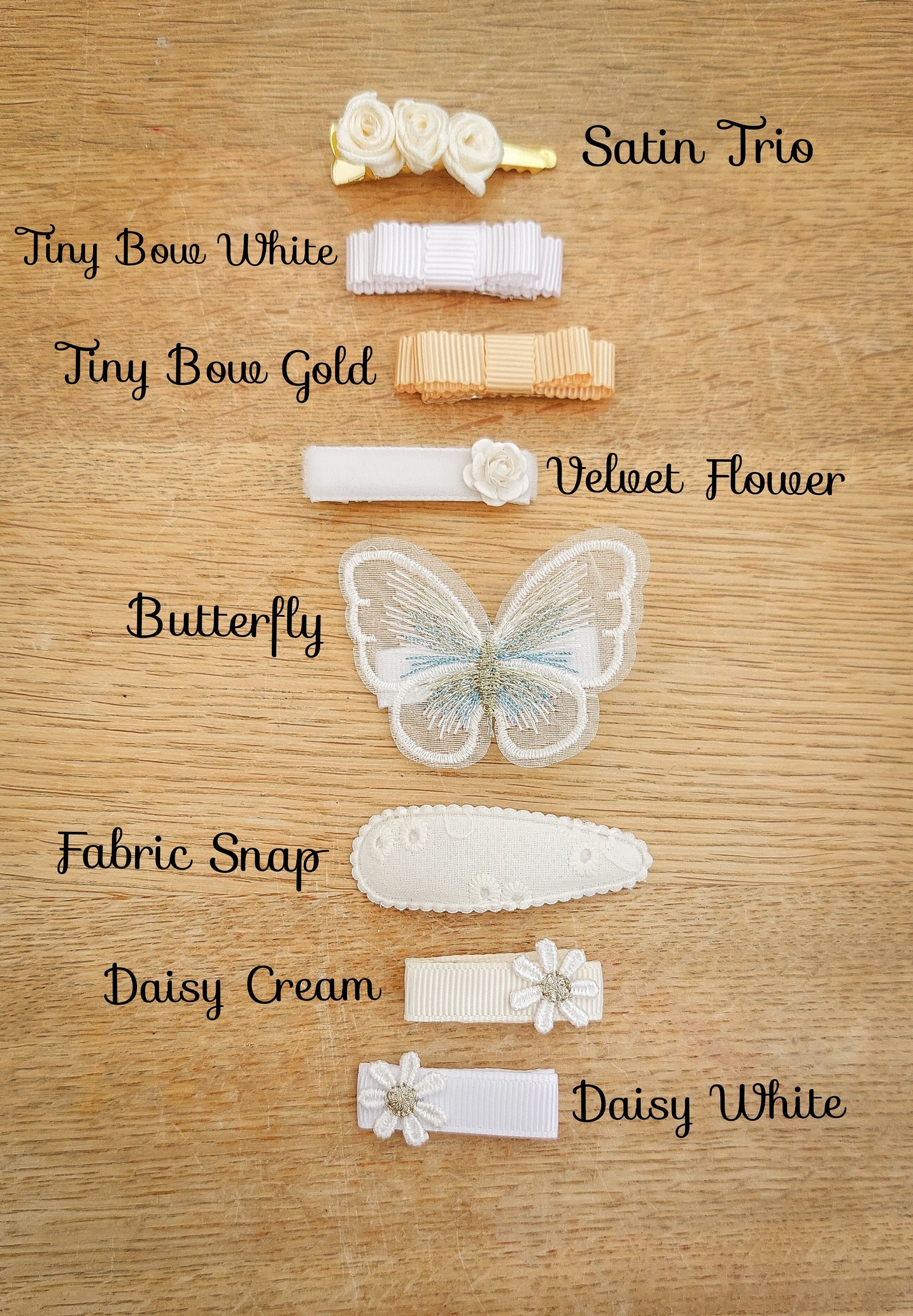 Christening Hair Clips, Flower Girl Hair Clips, Baptism Hair Clips, Flower Girl Hair Accessories, White Bows, Christening Bows