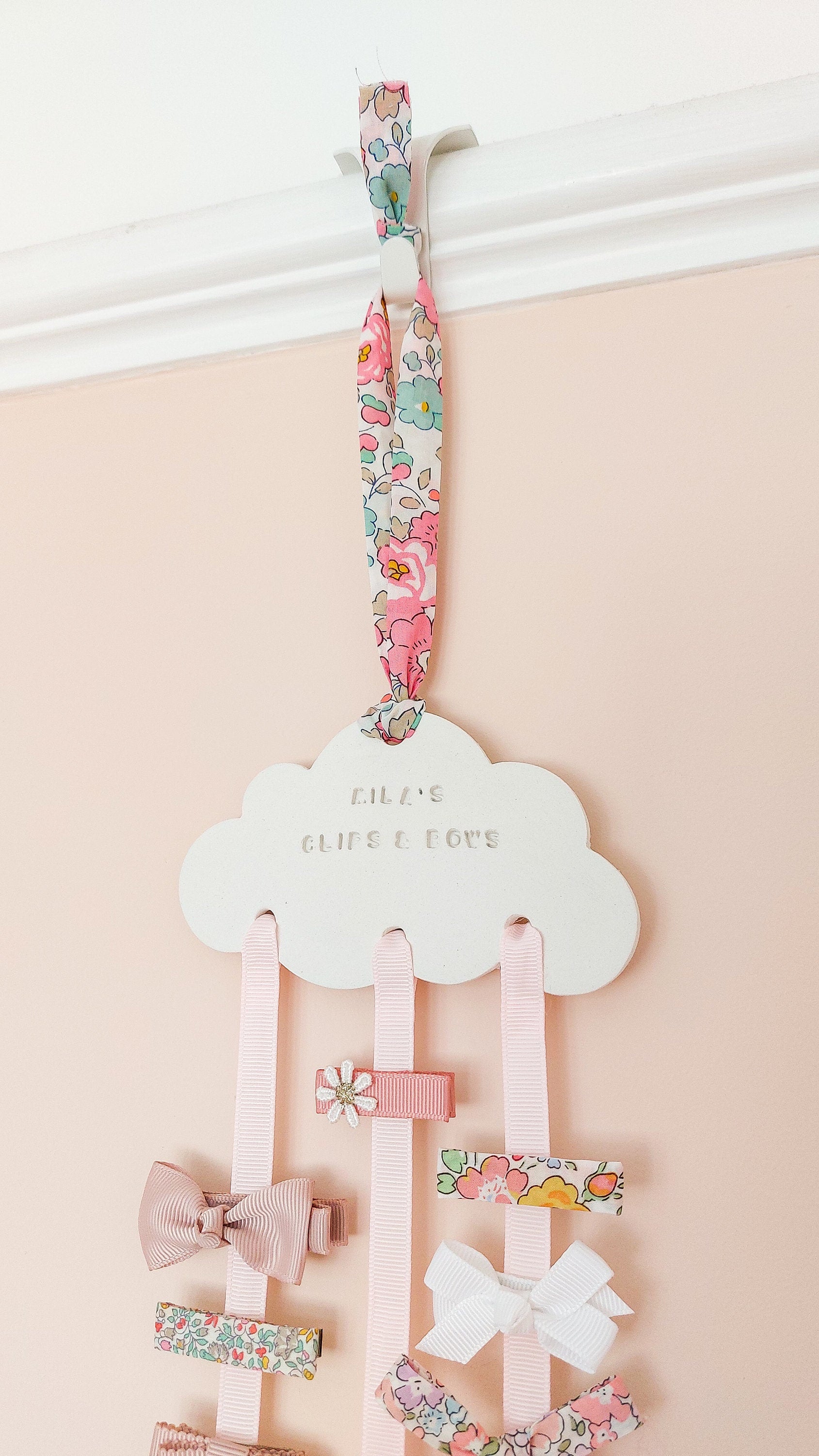 Bow Holder, Hair Clip Holder, Hair Accessory Tidy, Hair Clip Wall Hanger, Hair Clip Hanger, Bow Hanger, Girls Bow Organiser, Clip Storage