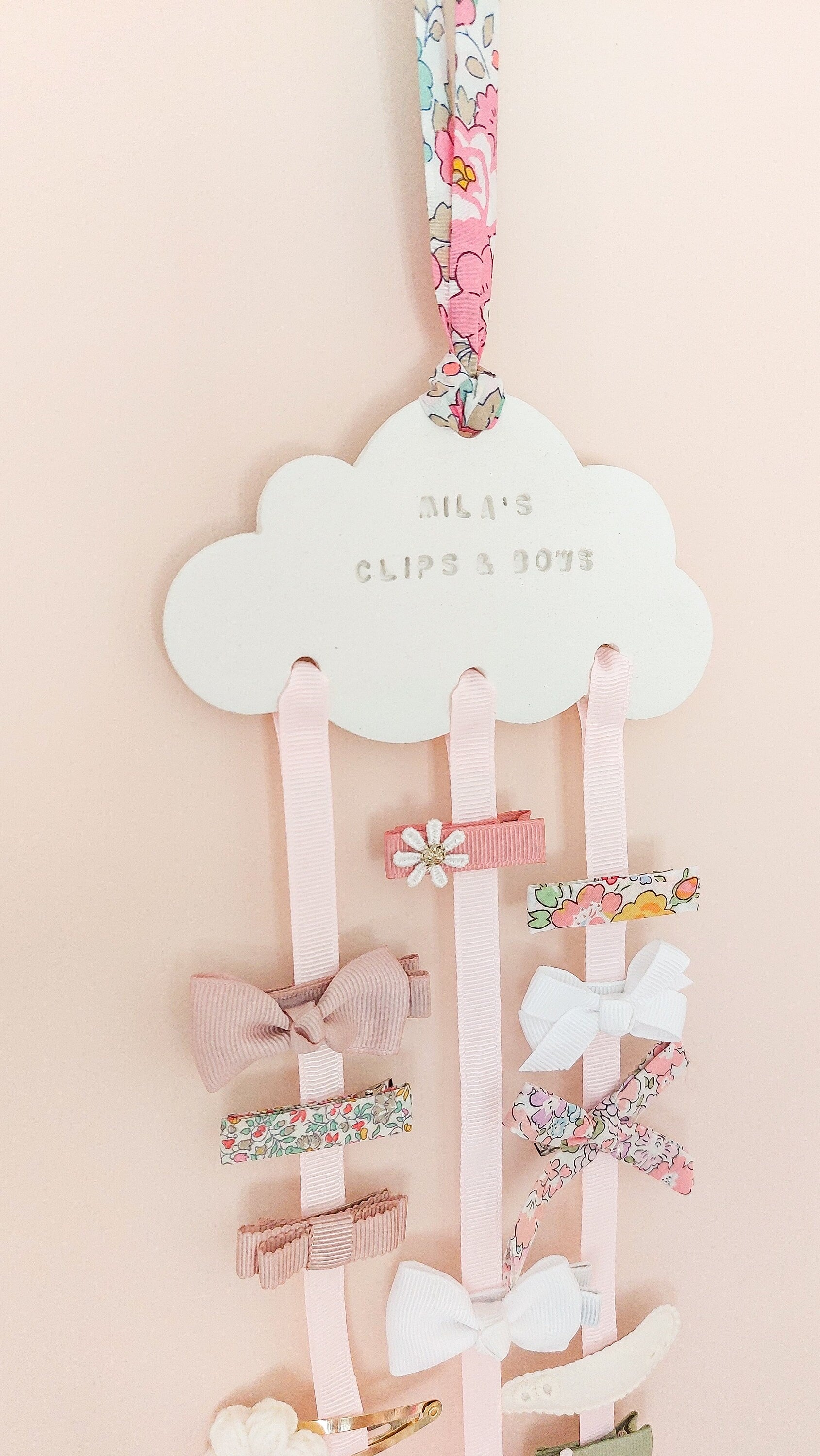 Bow Holder, Hair Clip Holder, Hair Accessory Tidy, Hair Clip Wall Hanger, Hair Clip Hanger, Bow Hanger, Girls Bow Organiser, Clip Storage