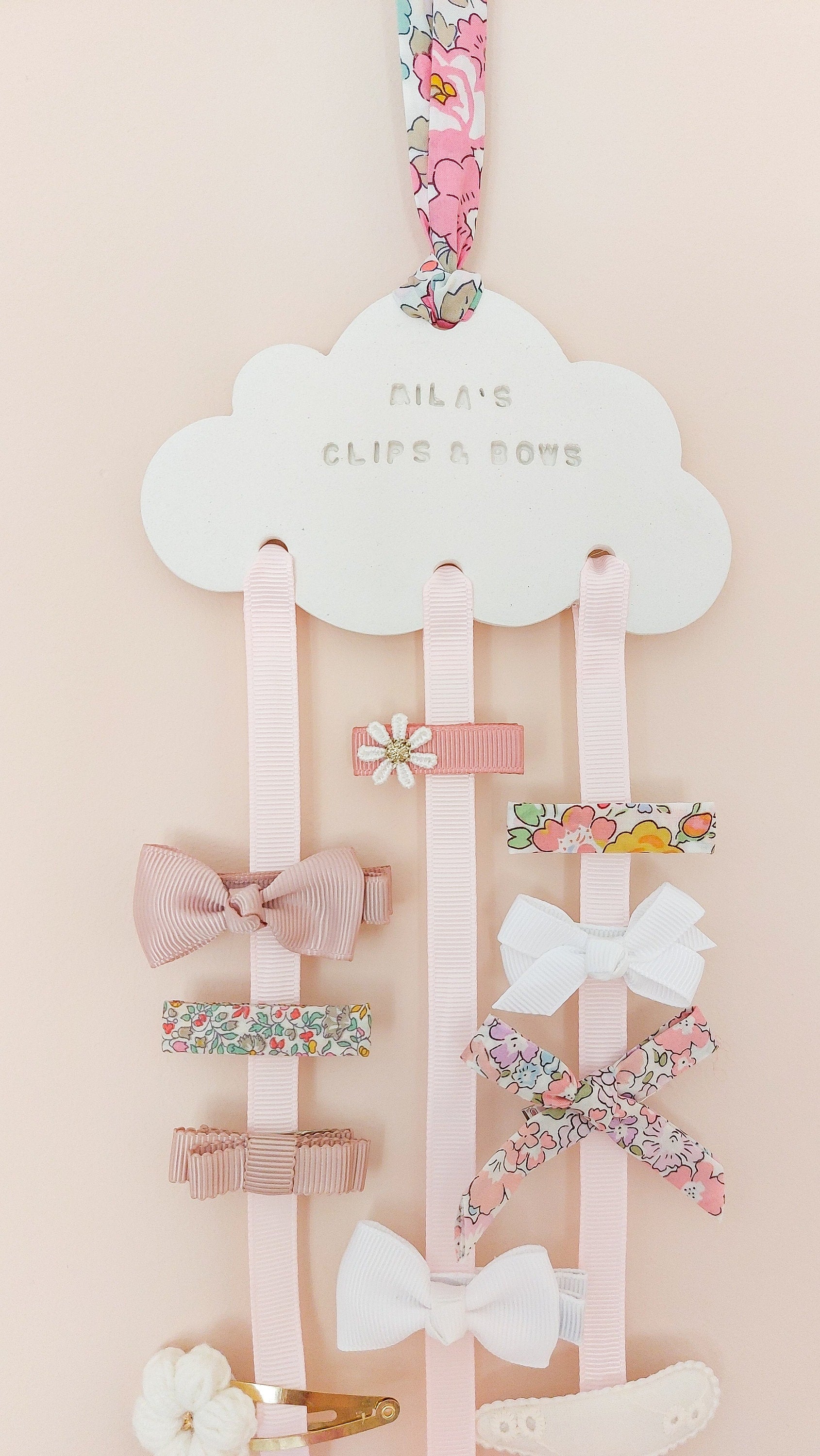 Bow Holder, Hair Clip Holder, Hair Accessory Tidy, Hair Clip Wall Hanger, Hair Clip Hanger, Bow Hanger, Girls Bow Organiser, Clip Storage